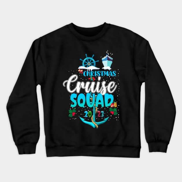 Christmas Cruise Squad Xmas 2023 New Year 2023 Boy Kid Girl Crewneck Sweatshirt by Sandra Holloman